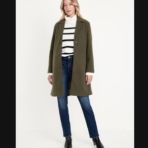 OLD NAVY | Olive Green Relaxed Car Coat